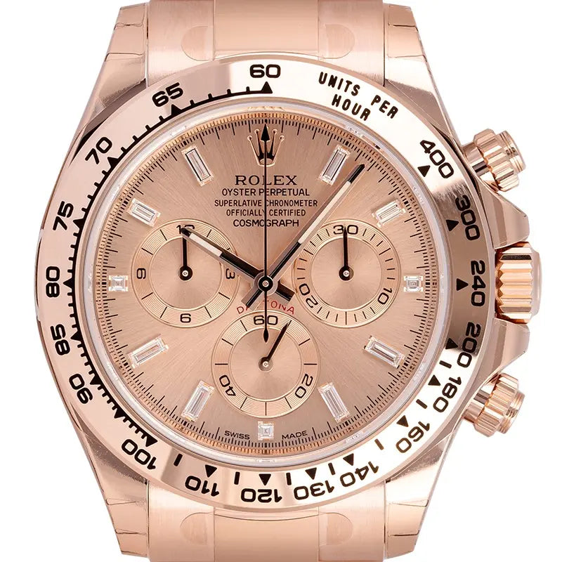 Rolex Daytona Oyster Perpetual 40mm 18ct Everose Gold Pink/Diamonds Dial