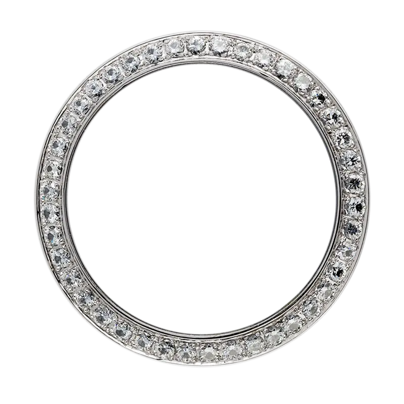 Rolex Daytona White Gold Custom Bezel with Round Brilliant Diamonds