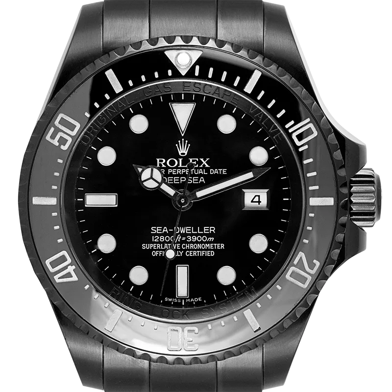 Close up - Rolex Deepsea Sea-Dweller Custom Black PVD 116660