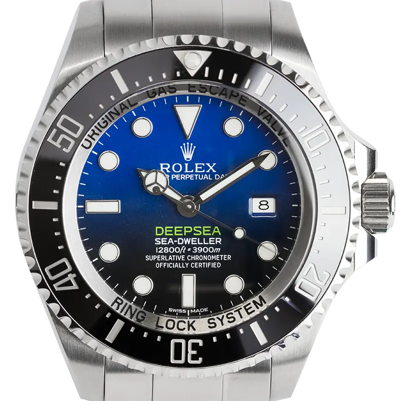 Close up - Rolex Deepsea Stainless Steel D-Blue Dial Watch 116660