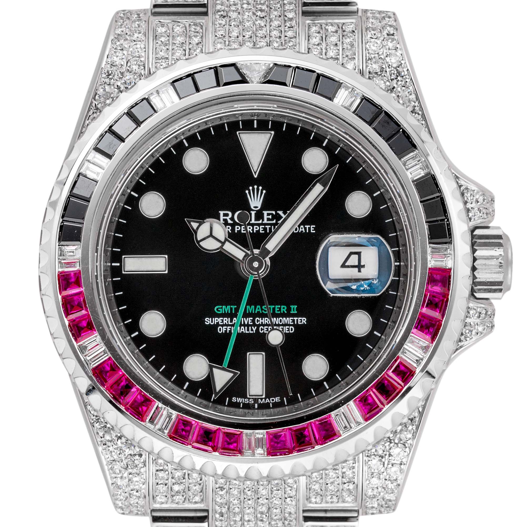 Rolex GMT-Master II 116710LN Custom Diamond Set