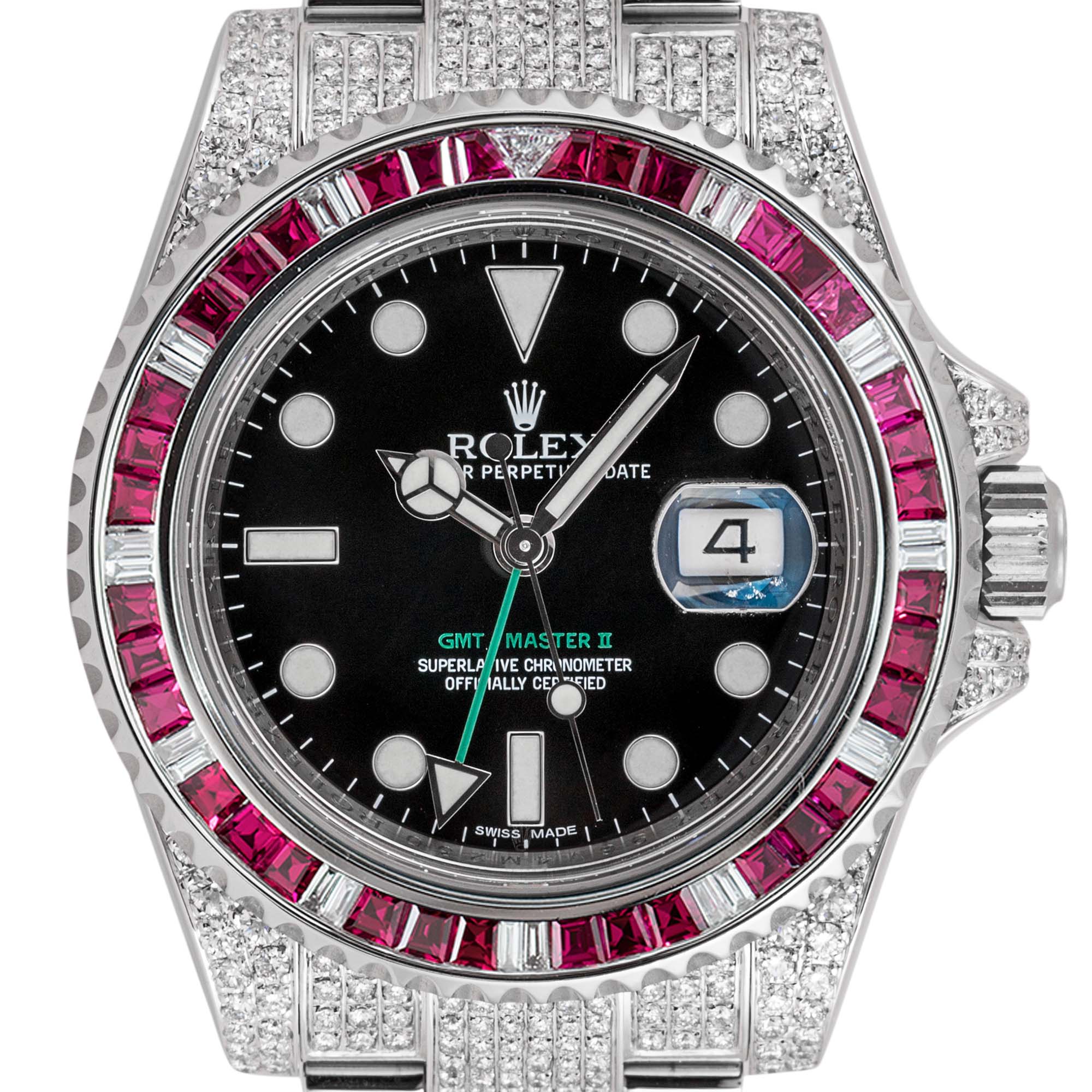 Rolex GMT-Master II 116710LN Custom Diamond Set
