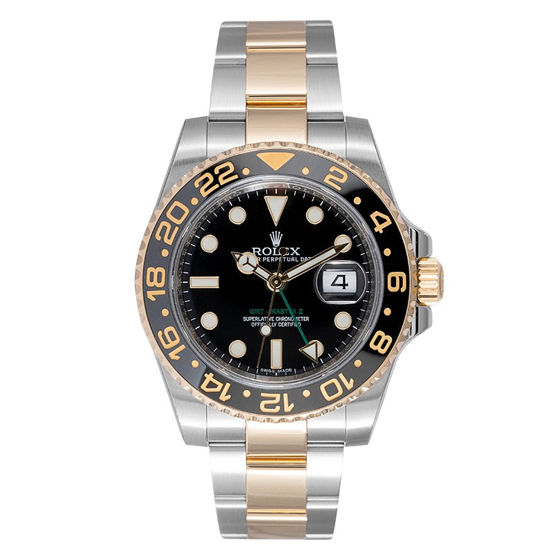 Rolex GMT-Master II Steel/Gold Black Dial 116713LN