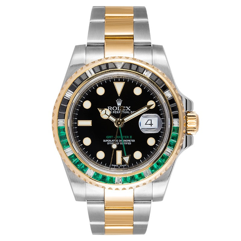 Rolex GMT-Master II Steel/Gold 116713LN - Custom Bezel