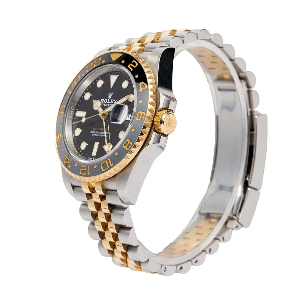 Side view - Rolex GMT-Master II Steel/Yellow Gold Jubilee 126713GRNR Watch