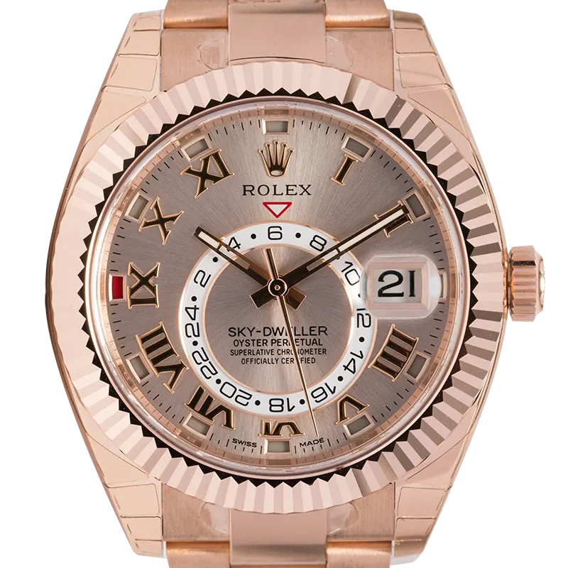 Rolex Sky-Dweller 18ct Everose Gold Sundust Dial 326935