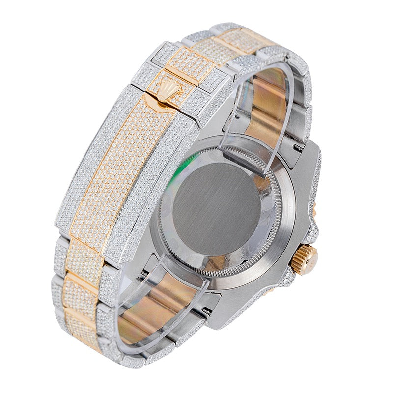 Rolex Submariner Date Steel/Gold 116613LB - Custom Diamond Set