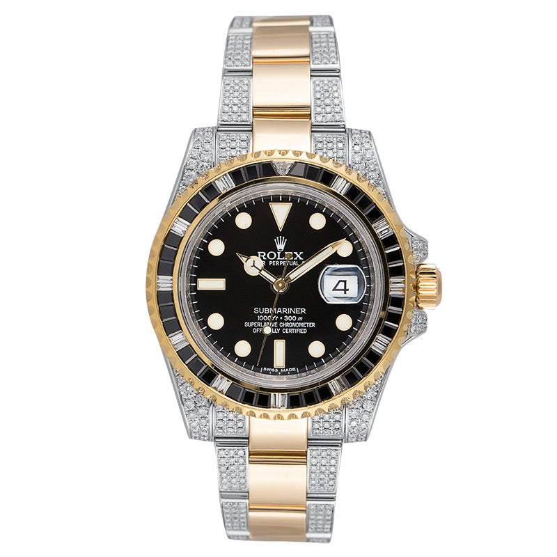 Rolex Submariner Date Steel and 18ct Yellow Gold Diamond Set 116613LN