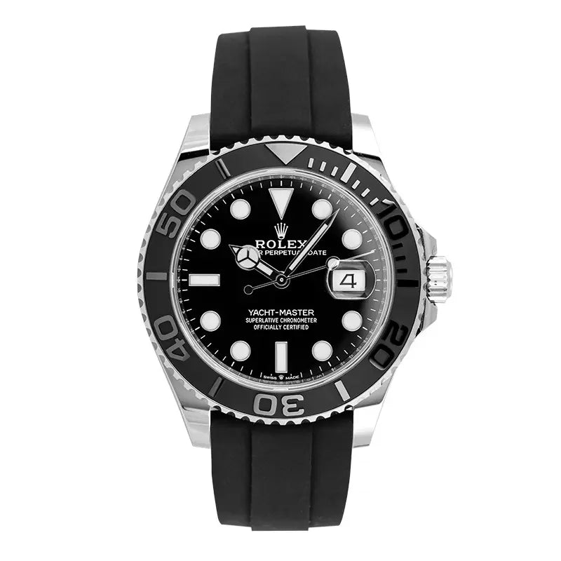Full view of Yacht-Master 226659 white gold with black dial