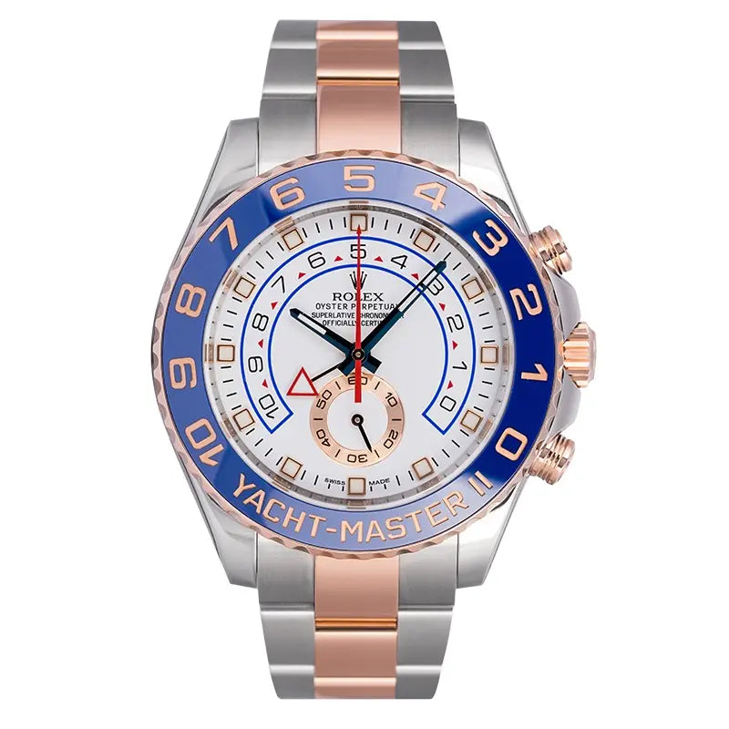 Full view of Yacht-Master II 116681 steel/gold metal with bracelet type