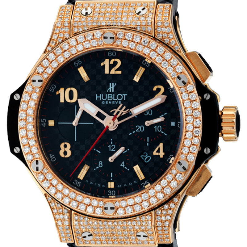 Hublot Big Bang 44mm Chronograph Rose Gold Diamond Set 301.PB.131.RX