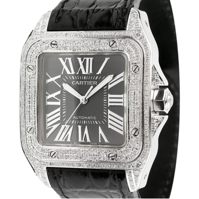 Cartier Santos 100 L Diamond Set Limited Edition W20073X8