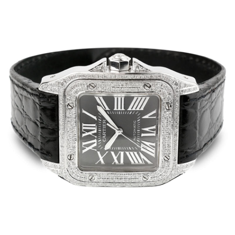 Cartier Santos 100 L Diamond Set Limited Edition W20073X8