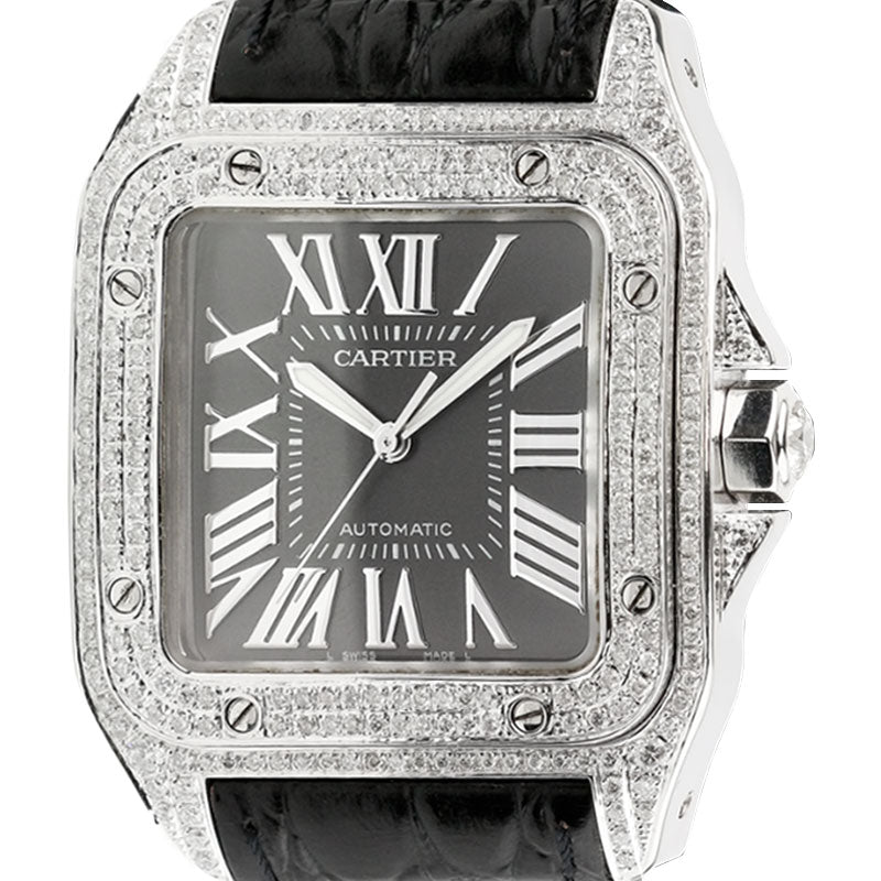 Cartier Santos 100 L Diamond Set Limited Edition W20073X8