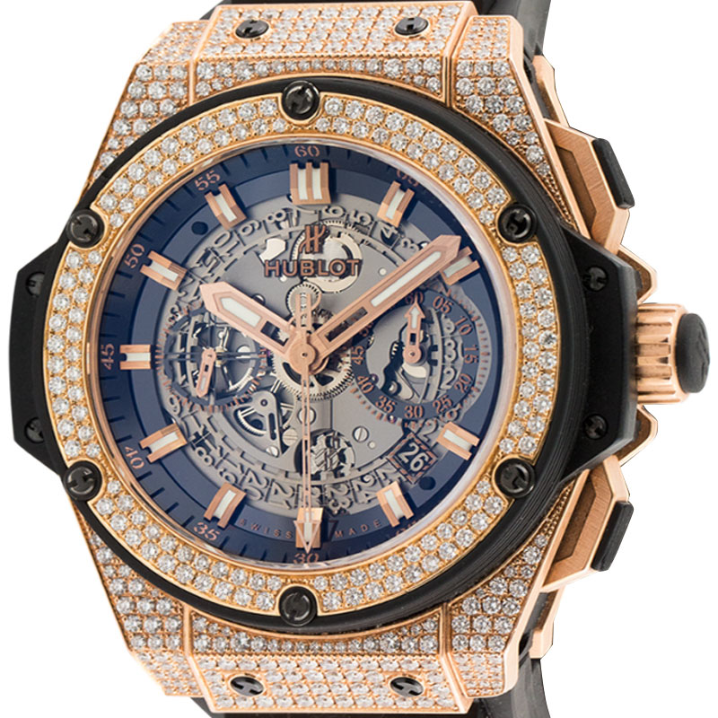 Hublot King Power Split Second Rose Gold 48mm Custom Watch 709.OM.1780.RX