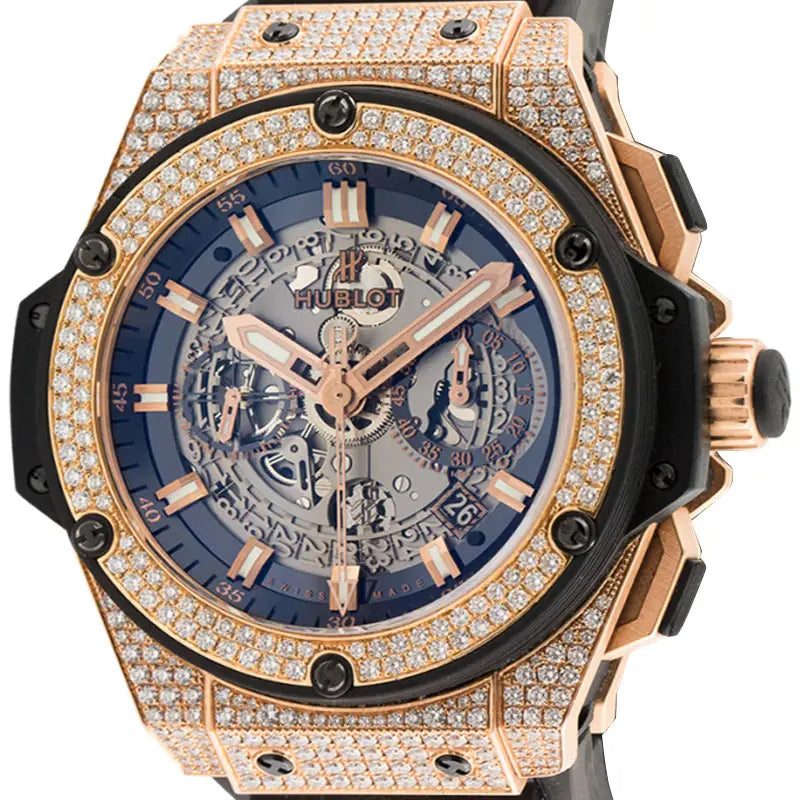 Hublot King Power Split Second Rose Gold 48mm Custom Watch 709.OM.1780.RX