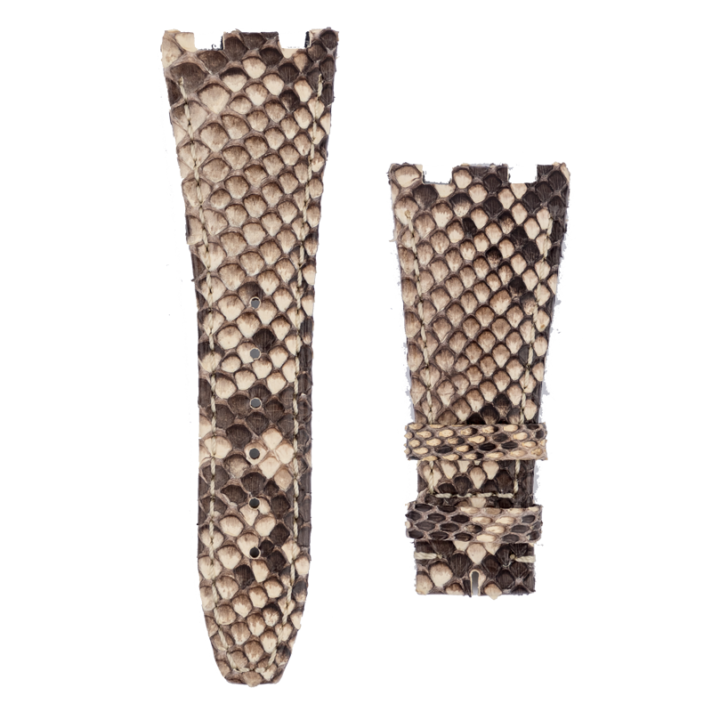 Custom White Python Leather Strap for Audemars Piguet Royal Oak Offshore 42mm