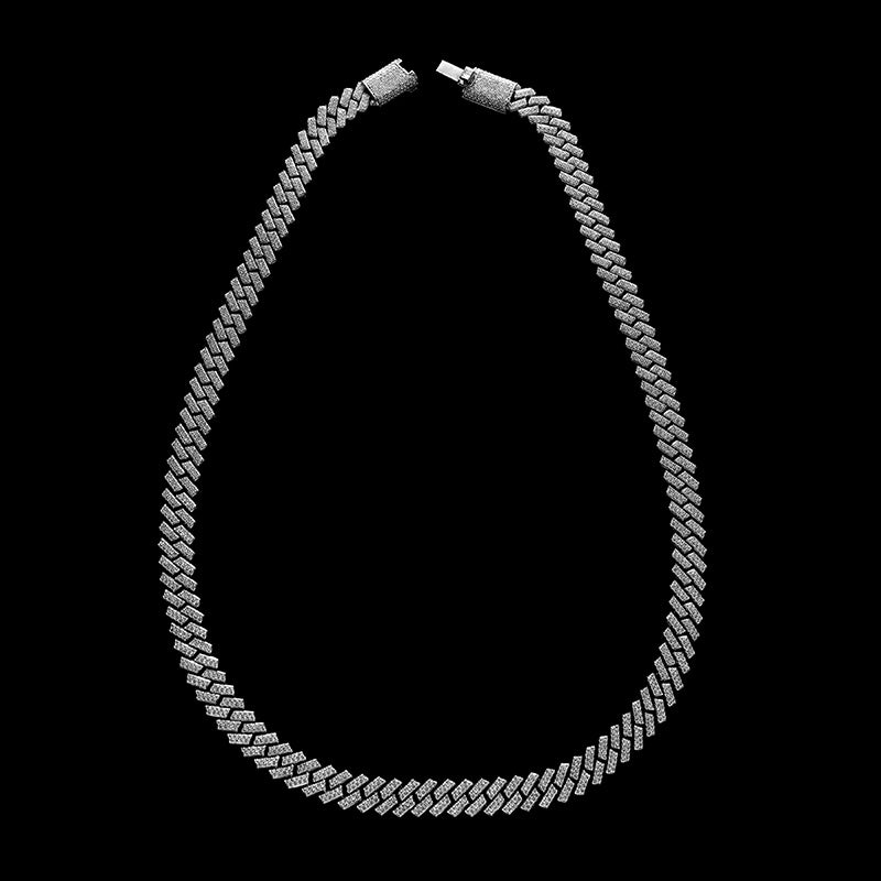 Diamond Set White Gold Chain