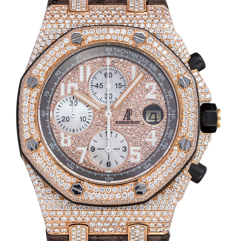 Audemars Piguet Royal Oak Offshore Rose Gold Custom Diamond Set