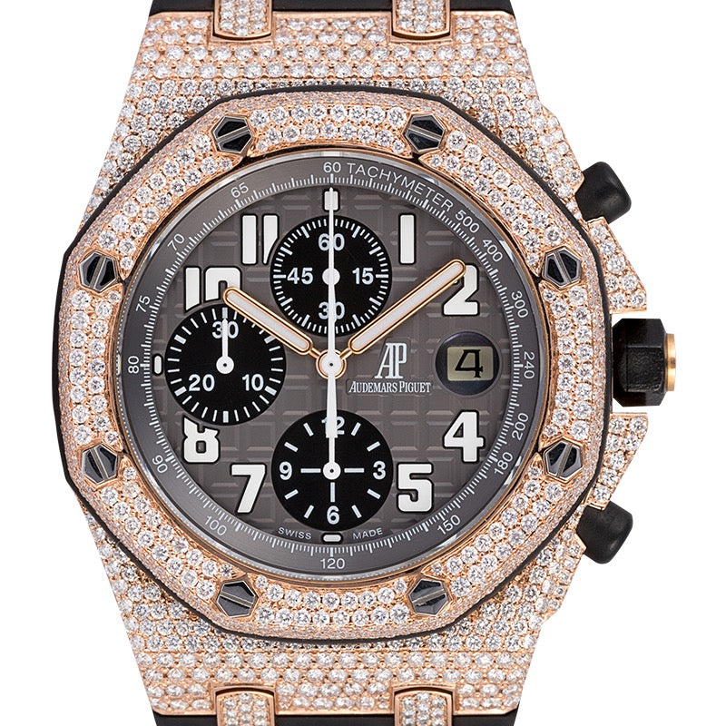 Audemars Piguet Royal Oak Offshore 42 Rose Gold Custom Diamond Set