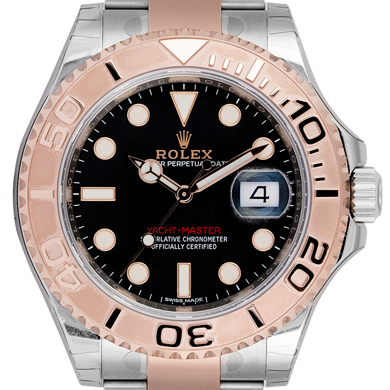 Rolex Yacht-Master 40 Steel and 18ct Everose Gold Black Dial 116621