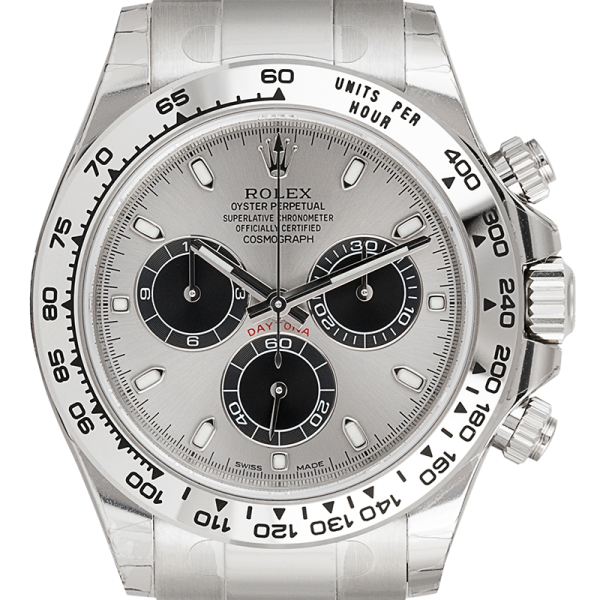 Rolex Daytona 18ct White Gold with Steel and Black Dial 116509