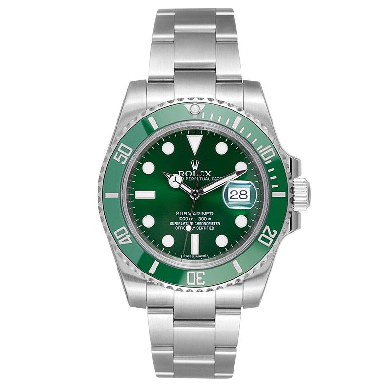Rolex 116610LV Submariner Date 40 mm Green Hulk Dial Watch –