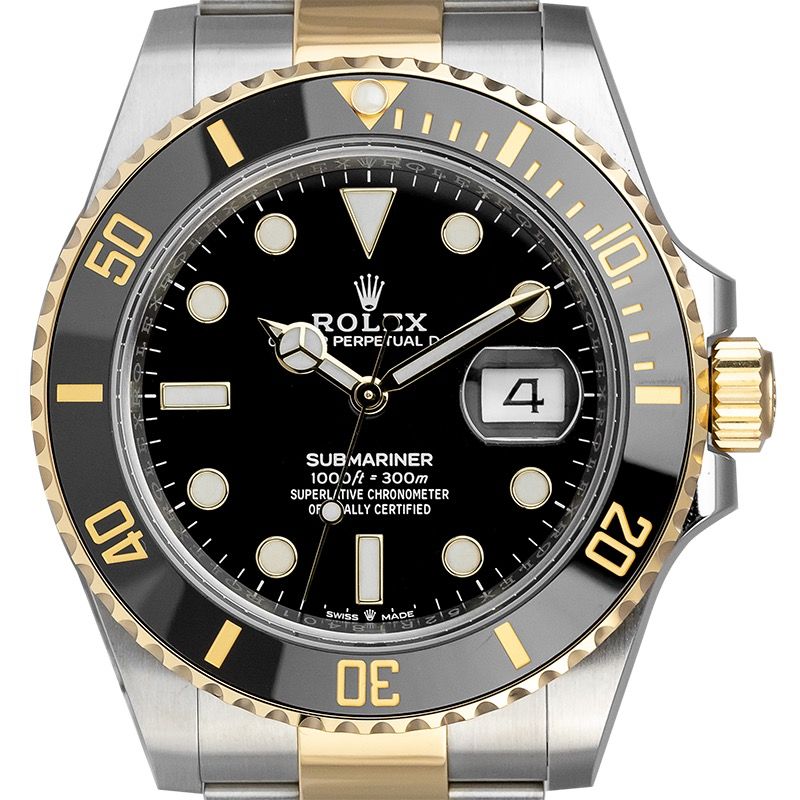 Rolex Submariner Date 18ct Yellow Gold Stainless Steel Black Dial 126613LN