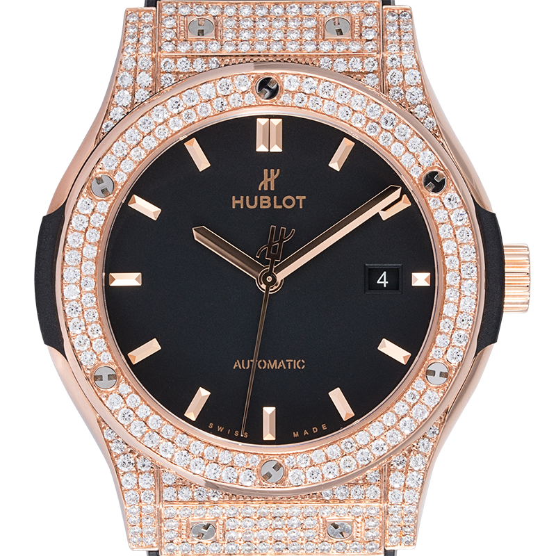  Hublot Classic Fusion 18ct Rose Gold 42mm Mens Watch