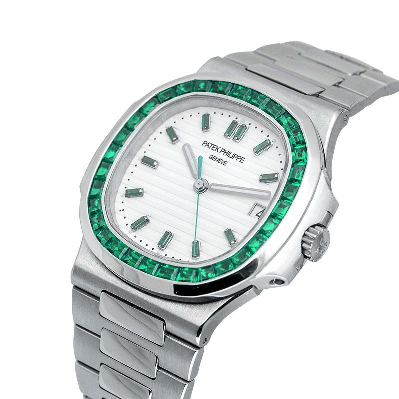 Customised Patek Philippe Nautilus 5711 Green Emerald