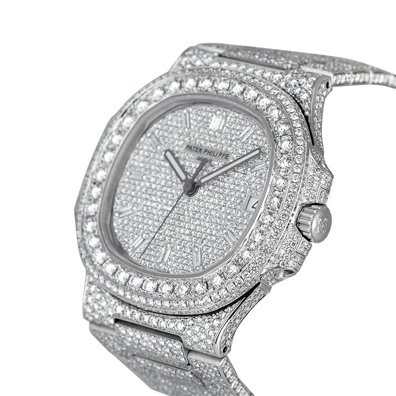 New Mens Patek Philippe Nautilus 5711/1A Steel VVS Diamond Watch