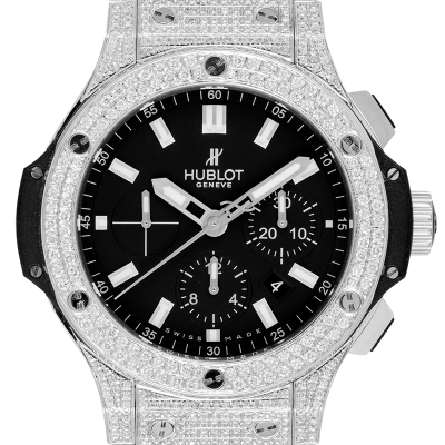 Hublot Big Bang Men's Chronograph Custom Diamond Watch - 301.SM.1770.GR